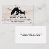 Horse Dog Cat | Wood Grain 名刺 (正面/裏面)