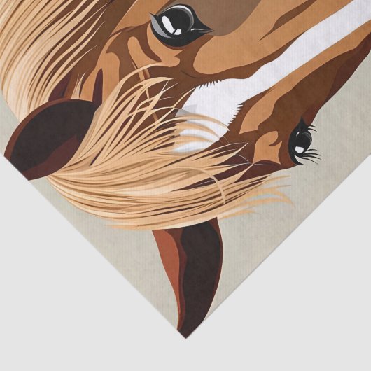 horse eating spaghetti decoupage 薄葉紙 (詳細)