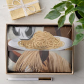 horse eating spaghetti decoupage 薄葉紙 (ギフト)