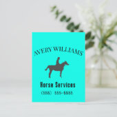 Horse Equine Business Stationary Postcard ポストカード (スタンド正面)