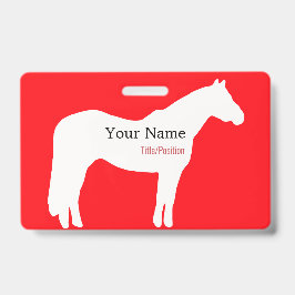Horse Event Name Badge バッジ