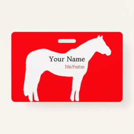 Horse Event Name Badge バッジ