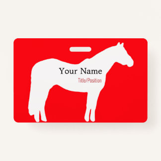 Horse Event Name Badge バッジ