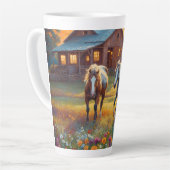 Horse Farm カフェラテマグ (左アングル)