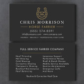 Horse Farrier Blacksmith 名刺