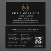 Horse Farrier QR Code 名刺