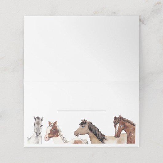 Horse Fill in  プレイスカード (外部開封)