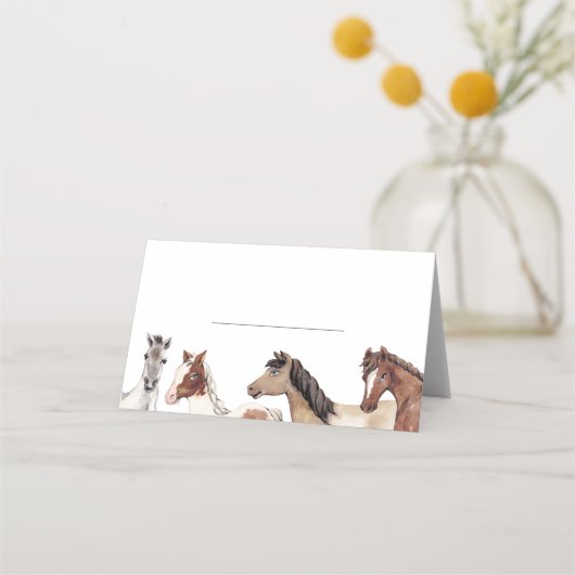 Horse Fill in プレイスカード (正面)