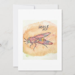 Horse Fly Greeting Card 招待状