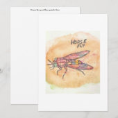 Horse Fly Greeting Card 招待状 (正面/裏面)