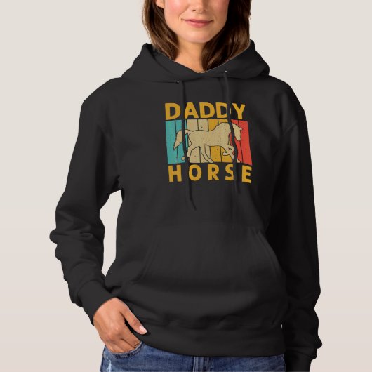 Horse For Dad Grandpa Horse  Horse Racing パーカ (正面)