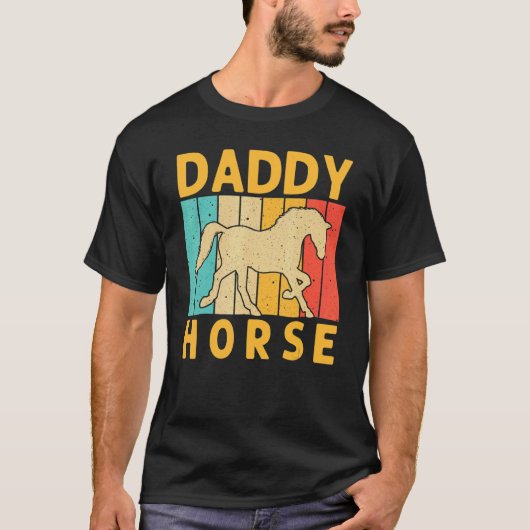 Horse For Dad Grandpa Horse  Horse Racing Tシャツ (正面)
