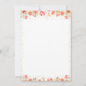 Horse Gallop on Over Girl Birthdayパーティー 招待状 (裏面)