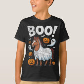 Horse Ghost Costume Funny Equestrian Horses Lover  Tシャツ (正面)