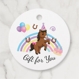 Horse Gift Tags in White フェイバータグ