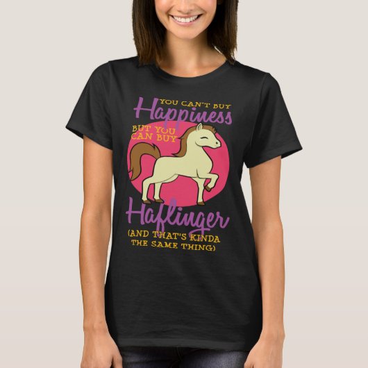 Horse Girl Horseback Riding Halfinger Lover Thorou Tシャツ (正面)