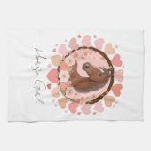 Horse Girl Valentine キッチンタオル (横)