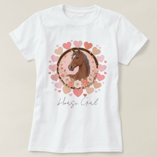 Horse Girl Valentine Tシャツ (デザイン正面)