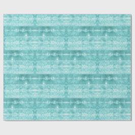 Horse Hair Tile Stripe Teal ラッピングペーパー
