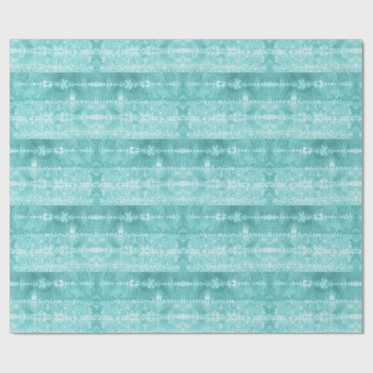 Horse Hair Tile Stripe Teal ラッピングペーパー (フラット)