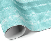 Horse Hair Tile Stripe Teal ラッピングペーパー (ロールコーナー)