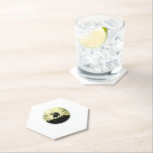 horse halloween headless horseman Pumpkin and moon ペーパーコースター (インサイチュ)