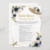 Horse & Hat Theme “Survey Says” Bridal Shower Game 招待状 (正面/裏面)