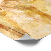 Horse head watercolor drawing ポスター (角)