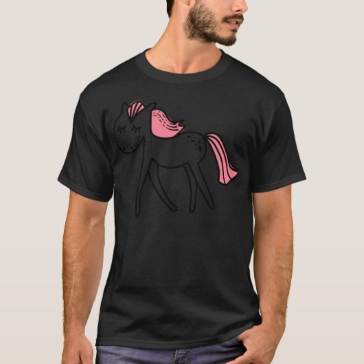 Horse humor kiddinx  tシャツ (正面)