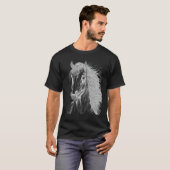 Horse illustration Gift for Horseback Riding Horse Tシャツ (正面フル)