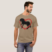 Horse in Heart funny Tシャツ (正面フル)