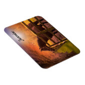 Horse in Paddock Personalized マグネット (右側)
