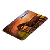 Horse in Paddock Personalized マグネット (左側)