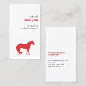 HORSE in REDビジネス・カード 名刺 (正面/裏面)