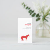 HORSE in REDビジネス・カード 名刺 (スタンド正面)
