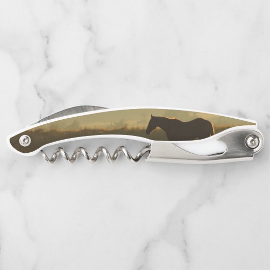 Horse in Sunrise Wine Bottle Opener ソムリエナイフ (裏面)