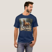 horse in wildlife funny tシャツ (正面フル)