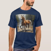 horse in wildlife funny tシャツ (正面)