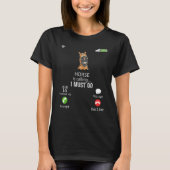 Horse Is Calling I Must Go Animal  Sarcasm Tシャツ (正面)