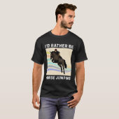 Horse Jumping Horse Equestrian Breeder Horsewoman  Tシャツ (正面フル)