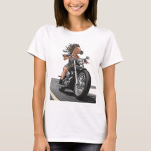 Horse Lady Motorcycle