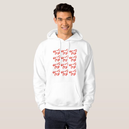 Horse Line Pattern Sweatshirt – Identity Statement パーカ (正面フル)