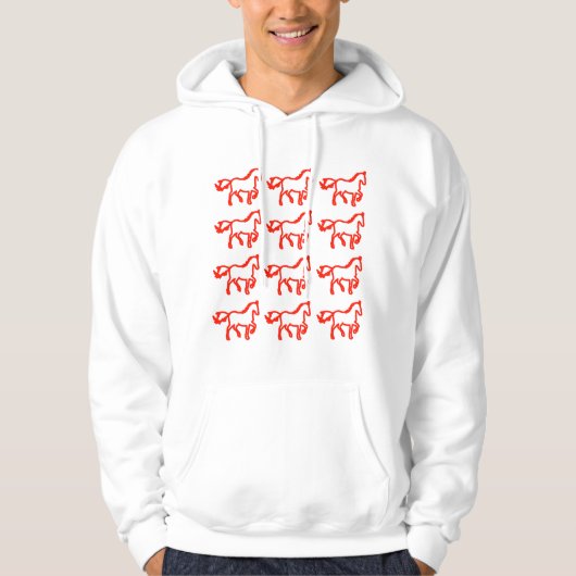 Horse Line Pattern Sweatshirt – Identity Statement パーカ (正面)