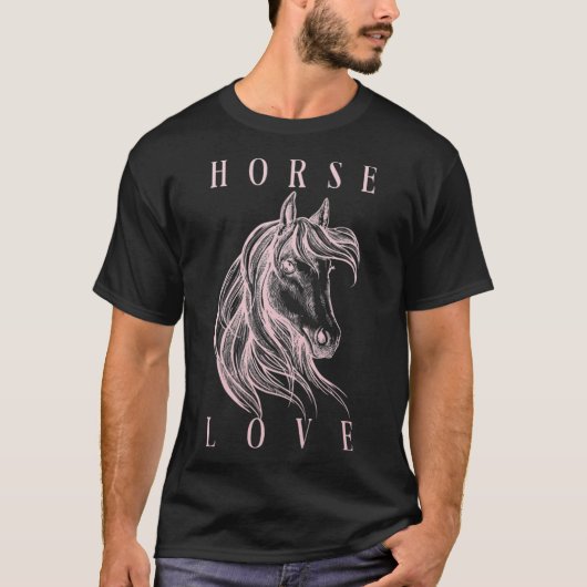 Horse Love bibi & tina norman thelwell Tシャツ (正面)