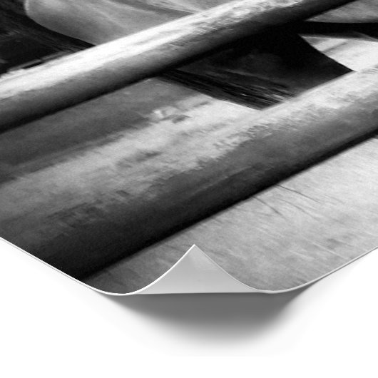 Horse Love! Two Horses Hugging ポスター (角)