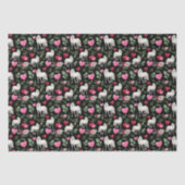 Horse Love Valentine's Tissue Paper in Black 薄葉紙 (正面)