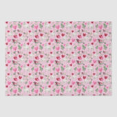 Horse Love Valentine's Tissue Paper in Pink 薄葉紙 (正面)
