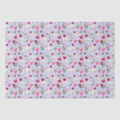 Horse Love Valentine's Tissue Paper in Purple 薄葉紙 (正面)