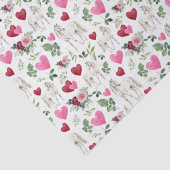 Horse Love Valentine's Tissue Paper in White 薄葉紙 (詳細)