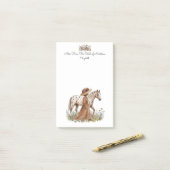 Horse Lover Gift Stationery ポストイット (デスク上)